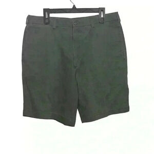 Roundtree & Yorke Casuals Men’s Relaxed Fit Cotton Chino Gray Shorts Size 35